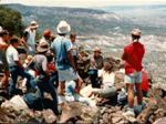 Photograph of students on a geology field trip during SAGE.