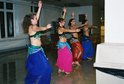 The Mirage belly dancers perform at a dorm.