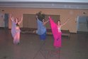 Mirage bellydancers perform a veil dance at a Purdue event.