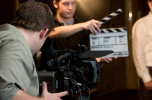 Film Studies students filming