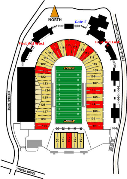 Purdue Stadium Seating Chart